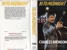 10 TO MIDNIGHT (vhs-omslag)